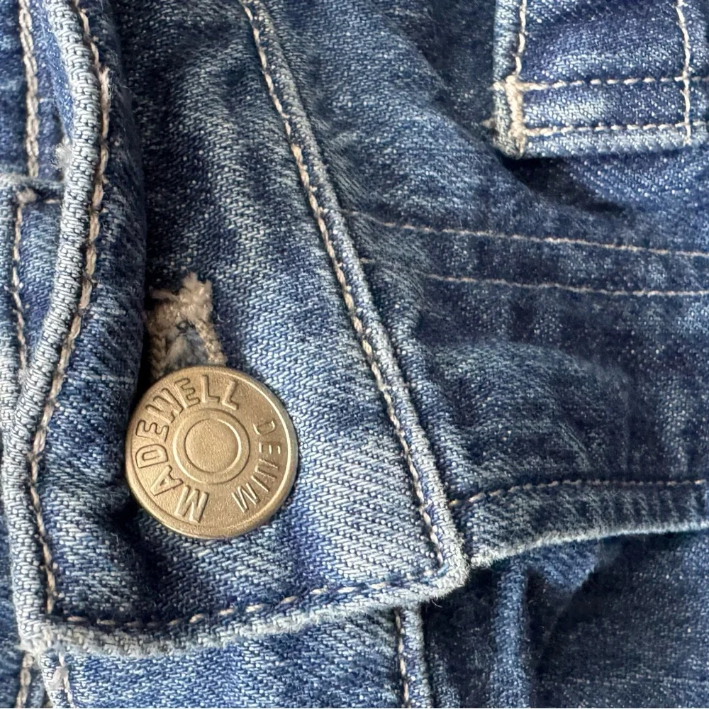 Madewell Blue Jean high waisted Shorts 26 A14 - Picture 3 of 4